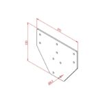 100x100 Üç Yönlü Bağlantı Sacı Teknik