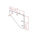 20x25 İki Yönlü Bağlantı Sacı Teknik