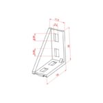 20x40 Uzun Köşe Bağlantı Parçası Teknik