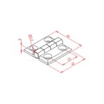 25x25 Metal Menteşe Teknik