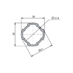 Ø28 - 1,7 mm Boru Profil Teknik