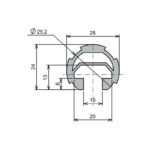 Ø28 T Kanallı Profil Teknik