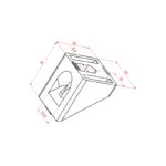 30x30 45° Köşe Bağlantı Parçası Teknik