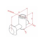 30x30 Çektirme Tip Bağlantı Parçası - Düz K8 Teknik
