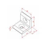 30x30 Düz Köşe Bağlantı Parçası Teknik