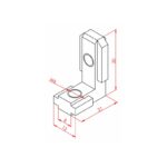30x30 Gizli Köşe Bağlantı Parçası Teknik