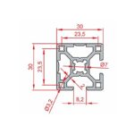 30x30 Kapalı Sigma Profil Teknik