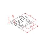 30x30 Metal Menteşe Teknik