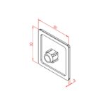 30x30 Profil Kapağı Gri Teknik