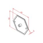 30x30 Stant Profil Kapağı Teknik