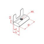 30x30 Yaylı Somun M5 - Dıştan K8 Teknik