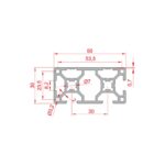 30x60 Kapalı Sigma Profil Teknik