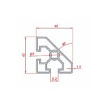 40x40 45° Dereceli Profil Teknik
