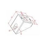 40x40 45° Köşe Bağlantı Parçası Teknik