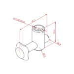 40x40 Çektirme Tip Bağlantı Parçası - Düz K10 Teknik