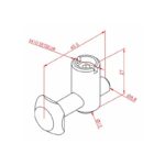 40x45 Çektirme Tip Bağlantı Parçası - Düz K10 Teknik