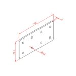 40x80 Düz Ek Bağlantı Sacı Teknik