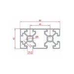 40x80 Kapalı Sigma Profil Teknik