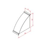 40x80 Köşe Bağlantı Kapağı - Uzun Teknik