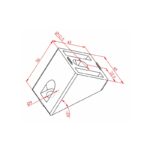 45x45 45° Köşe Bağlantı Parçası Teknik