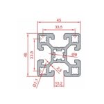 45x45 Ağır Sigma Profil Teknik
