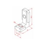 45x45 Gizli Köşe Bağlantı Parçası Teknik