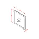45x45 Profil Kapağı Süper Light Gri Teknik