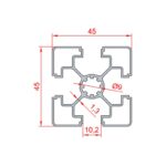 45x45 Ultra Süper Light Sigma Profil Teknik