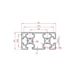 45x90 Kapalı Sigma Profil Teknik