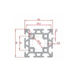 60x60 Sigma Profil Çift Kanallı Teknik