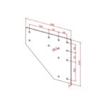 90x90 İki Yönlü Bağlantı Sacı Teknik