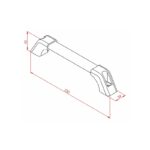 Alüminyum Boru Kulp Oval 25x10 mm Teknik