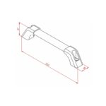 Alüminyum Boru Kulp Oval 30x13 mm Teknik