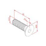 Havşabaş Cıvata M10x30 Teknik