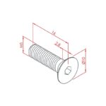 Havşabaş Cıvata M5x16 Teknik