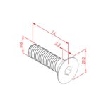 Havşabaş Cıvata M6x16 Teknik