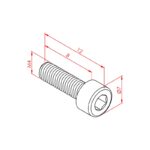 İmbus Cıvata M4x8 Teknik